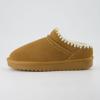 imageCUSHIONAIRE Homemade Womens Suede Mule Slippers with Memory Foam ampamp Warm Faux Fur Lining  Wide Widths IndoorOutdoor UseChestnut