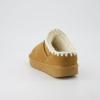 imageCUSHIONAIRE Homemade Womens Suede Mule Slippers with Memory Foam ampamp Warm Faux Fur Lining  Wide Widths IndoorOutdoor UseChestnut