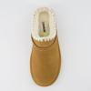 imageCUSHIONAIRE Homemade Womens Suede Mule Slippers with Memory Foam ampamp Warm Faux Fur Lining  Wide Widths IndoorOutdoor UseChestnut