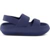 imageCUSHIONAIRE Kids Fuji sandal with adjustable strap and ComfortNavy