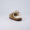 imageCUSHIONAIRE Kids Hana Cork footbed clog with Genuine Leather upper Faux Fur lining and ComfortBrown