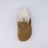 imageCUSHIONAIRE Kids Hana Cork footbed clog with Genuine Leather upper Faux Fur lining and ComfortBrown
