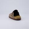 imageCUSHIONAIRE Kids Hana Cork footbed clog with Genuine Leather upper Faux Fur lining and ComfortBrown Nubuck