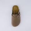 imageCUSHIONAIRE Kids Hana Cork footbed clog with Genuine Leather upper Faux Fur lining and ComfortBrown Nubuck