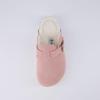 imageCUSHIONAIRE Kids Hana Cork footbed clog with Genuine Leather upper Faux Fur lining and ComfortPink