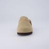 imageCUSHIONAIRE Kids Hana Cork footbed clog with Genuine Leather upper Faux Fur lining and ComfortTaupe