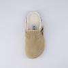 imageCUSHIONAIRE Kids Hana Cork footbed clog with Genuine Leather upper Faux Fur lining and ComfortTaupe