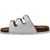 imageCUSHIONAIRE Kids Lela JR Cork footbed Sandal with ComfortWhite Matt