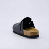 imageCUSHIONAIRE Mens Haze Genuine Suede Faux Fur Cork Footbed Clog with ComfortBlack Nappa