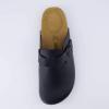 imageCUSHIONAIRE Mens Haze Genuine Suede Faux Fur Cork Footbed Clog with ComfortBlack Nappa