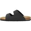 imageCUSHIONAIRE Mens Lane Cork footbed Sandal with Adjustable Buckle Straps ComfortBlack Nubuck
