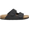 imageCUSHIONAIRE Mens Lane Cork footbed Sandal with Adjustable Buckle Straps ComfortBlack Nubuck