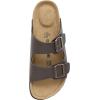 imageCUSHIONAIRE Mens Lane Cork footbed Sandal with Adjustable Buckle Straps ComfortBrown Nappa