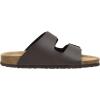 imageCUSHIONAIRE Mens Lane Cork footbed Sandal with Adjustable Buckle Straps ComfortBrown Nappa