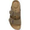 imageCUSHIONAIRE Mens Lane Cork footbed Sandal with Adjustable Buckle Straps ComfortBrown Nubuck