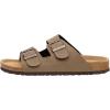 imageCUSHIONAIRE Mens Lane Cork footbed Sandal with Adjustable Buckle Straps ComfortBrown Nubuck