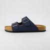 imageCUSHIONAIRE Mens Lane Cork footbed Sandal with Adjustable Buckle Straps ComfortNavy Nubuck