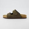 imageCUSHIONAIRE Mens Lane Cork footbed Sandal with Adjustable Buckle Straps ComfortOlive Nubuck