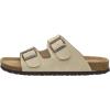 imageCUSHIONAIRE Mens Lane Cork footbed Sandal with Adjustable Buckle Straps ComfortStone Nubuck