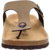 imageCUSHIONAIRE Mens Leah Cork footbed Sandal with ComfortBrown Nubuck