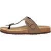 imageCUSHIONAIRE Mens Leah Cork footbed Sandal with ComfortBrown Nubuck