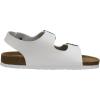 imageCUSHIONAIRE Mens Leland Cork footbed Sandal with ComfortWhite Napa