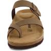 imageCUSHIONAIRE Mens LunaM Cork footbed Sandal with ComfortBrown Nubuck