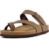 imageCUSHIONAIRE Mens LunaM Cork footbed Sandal with ComfortBrown Nubuck