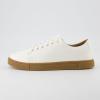imageCUSHIONAIRE Mens Princeton lace up Sneaker with Comfort FoamWhiteGum