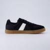 imageCUSHIONAIRE Mens Troy lace up Sneaker with Comfort FoamBlackWhite