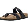 imageCUSHIONAIRE Womens Luna Cork Footbed Sandal With ComfortBlack Nappa