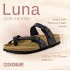 imageCUSHIONAIRE Womens Luna Cork Footbed Sandal With ComfortBlack Oily