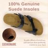 imageCUSHIONAIRE Womens Luna Cork Footbed Sandal With ComfortBlack Oily