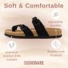 imageCUSHIONAIRE Womens Luna Cork Footbed Sandal With ComfortBlack Vegan Suede