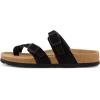 imageCUSHIONAIRE Womens Luna Cork Footbed Sandal With ComfortBlack Vegan Suede