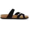imageCUSHIONAIRE Womens Luna Cork Footbed Sandal With ComfortBlack Vegan Suede