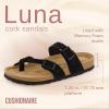 imageCUSHIONAIRE Womens Luna Cork Footbed Sandal With ComfortBlack Vegan Suede