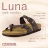 imageCUSHIONAIRE Womens Luna Cork Footbed Sandal With ComfortBrown Nappa