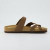imageCUSHIONAIRE Womens Luna Cork Footbed Sandal With ComfortBrown Vegan Suede