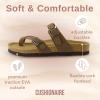imageCUSHIONAIRE Womens Luna Cork Footbed Sandal With ComfortBrown Vegan Suede