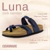 imageCUSHIONAIRE Womens Luna Cork Footbed Sandal With ComfortNavy Nappa