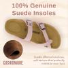imageCUSHIONAIRE Womens Luna Cork Footbed Sandal With ComfortPink Vegan Suede