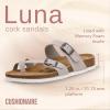 imageCUSHIONAIRE Womens Luna Cork Footbed Sandal With ComfortStone Vegan Suede