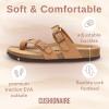 imageCUSHIONAIRE Womens Luna Cork Footbed Sandal With ComfortTan Vegan Suede