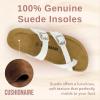 imageCUSHIONAIRE Womens Luna Cork Footbed Sandal With ComfortWhite