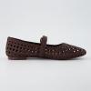 imageCUSHIONAIRE Womens Weston Woven Mary Jane Flat Memory Foam Wide Widths AvailableBrown Woven