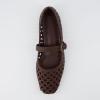 imageCUSHIONAIRE Womens Weston Woven Mary Jane Flat Memory Foam Wide Widths AvailableBrown Woven