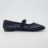imageCUSHIONAIRE Womens Weston Woven Mary Jane Flat Memory Foam Wide Widths AvailableNavy Woven