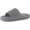 imageCUSHIONAIRE Mens Feather cloud recovery pool slide with ComfortGrey