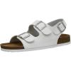 imageCUSHIONAIRE Mens Leland Cork footbed Sandal with ComfortWhite Napa